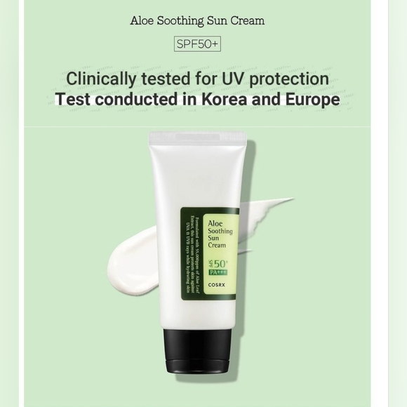 Aloe Soothing sunscreen SPF 50+, COSRX. MADE IN KOREA. - Picture 5 of 6